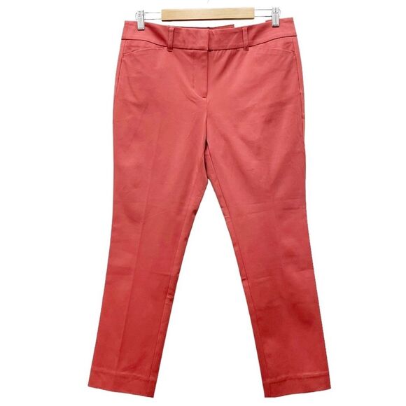 NWT LOFT Modern Skinny Ankle Pant Cinnamon Red Career Work Pants Size 10 Petite - Picture 1 of 11